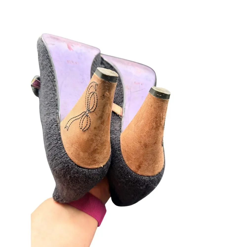 Poetic License Open for Business Booties EU 41 US 10 Wool Heels
